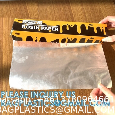 Parchment Baking Paper Lined Foil, Insulated Foil Sandwich Wrap Sheet, Aluminum parchment backed baking paper lined