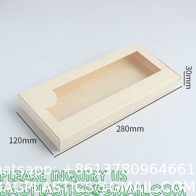 Bakery Boxes, Craft Paper Box, Disposable Paper Food Packaging Take Away Window Fruit Sushi Salad Paper Boxes With Logo