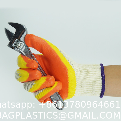 Garden Gloves, String Knit Red Palm Latex Dipped Work Gloves - Cotton Polyester Shell Safety Protection Gloves