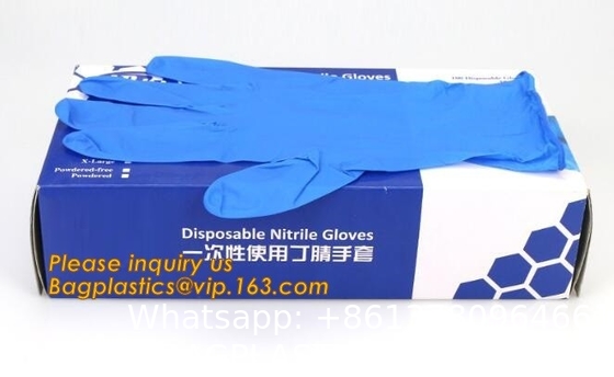 Medical Disposable Nitrile exam Gloves, Chemical Resistant, Powder-Free, Latex-Free, Non-Sterile, Food Safe, 4 Mil