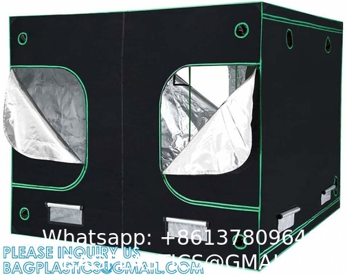 Grow Tent, Growing Room, 600D Mylar Highly Reflective Aluminum Hydroponic Plant Growing Tent Insulation Grow Room