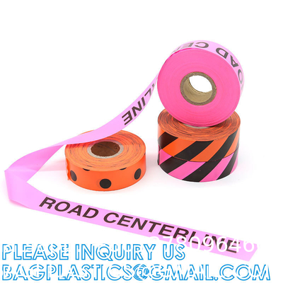 Flagging Tape Assorted Colored, Non-Adhesive 1.5" Width, 100' Length, Plastic Ribbon Surveyors Tape, Marking Tape