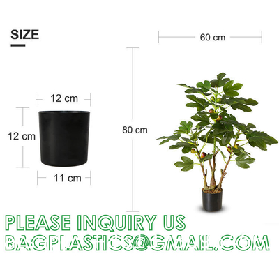 Artificial Plant Ficus Carica Fruit Plant Bonsai Tree Faux Plant Indoor Home Decor Plant Potted Plant Home