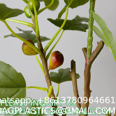 Real Touch 120cm Artificial Tree Bonsai Plant Fig Tree Ficus Carica Decorative Tree Artificial Plant Home Decor