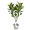 1.3m Potted Oak Tree Bonsai Faux House Plants For Home Decor Artificial Rubber Ficus Greenery Home Sets