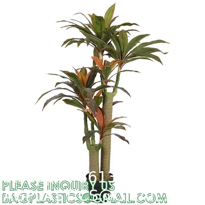 Dracaena Silk Plant Artificial 5ft Faux House Plants Evergreen Dracaena Marginata Fake Yucca Palm Trees in Pot