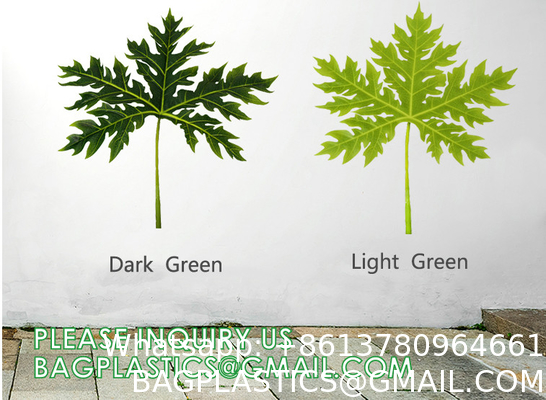 Kinds Artificial Palm Leaves Tropical Fake Leaves, Monstera Leaf Faux Leaves Party Table Decoration Wedding Birthday
