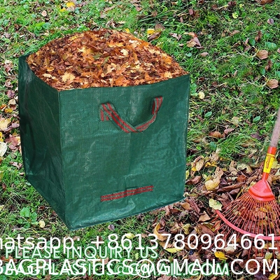 Heavy Duty Home and Yard Waste Bag 48-Gallon Woven Polypropylene, Reusable Lawn and Leaf Garden Bag with Reinforced