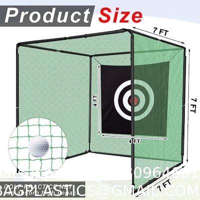 Golf Hitting Cage Practice Aid For Outdoor, Golf Practice Net, Hitting Aids Nets, Portable Golf Impact Nets Cages