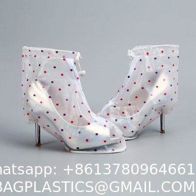 Waterproof Plastic High Heel Boots Rain Shoes Cover For Rain,  ankle Boot Foldable Waterproof Rain Shoes covers