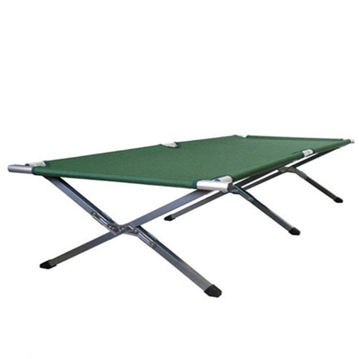 Outdoor Camping Travel Portable Foldable Steel Camping Bed Frame, Office Nap, Beach Vocation and Home Lounging