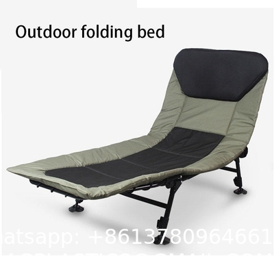 Portable Folding Camping Cot, Adjustable 4-Position Adults Reclining Chairs Mattress,Outdoor Patio Folding Lounge