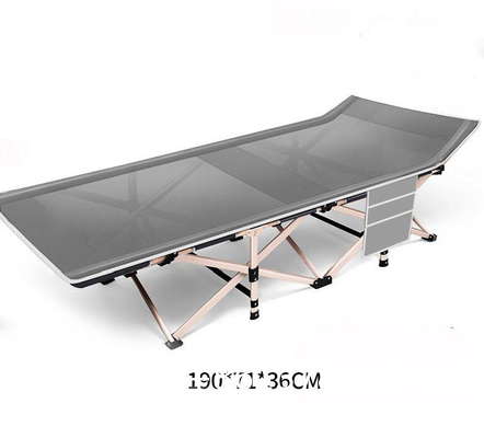 Oxford Folding Steel Camp Emergency Beds Cot olding Bed, Camping Cot Bed Foldable Customized 600D Polyester Fabric
