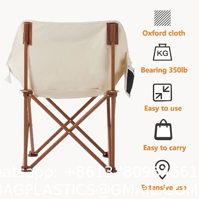 Folding Chairs Heavy Duty Support 350 lbs Moon Chair with Carry Bag Portable Folding Camping Chair with Carry Bag