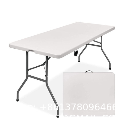 Custom 4ft 6ft 8ft Cheap Round Foldable Table Portable Folding White Round Tables For Events Wedding