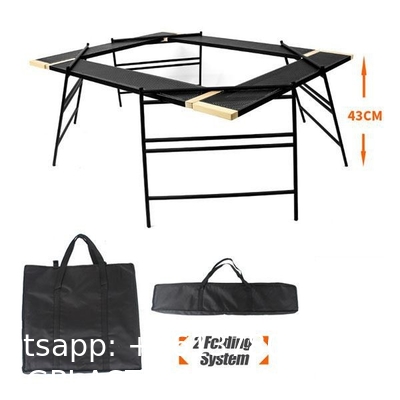 Outdoor Spliced Camping Folding Table, Outdoor Table, Card Table, Portable Grill Table, Adjustable Heights