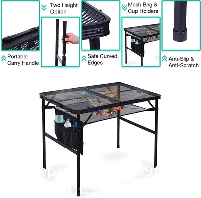 Outdoor Spliced Camping Folding Table, Outdoor Table, Card Table, Portable Grill Table, Adjustable Heights