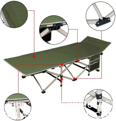 Folding Camping Cot, Portable Foldable ornaments Cot, Canvas Sleeping Bed, Outdoor Comfortable Lightweight Camp Bed