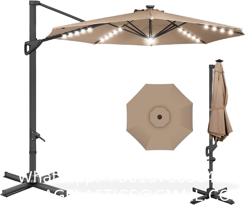 Canopy, Cantilever Umbrella Hanging Umbrellas, Fade Resistance & Water-repellent UV Protection Solution-dyed Fabric
