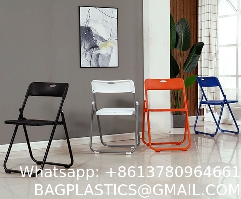 Modern Acrylic Stackable, Plastic Folding Dining Room Armless Home Comfortable Event Chair, Clear, Transparent