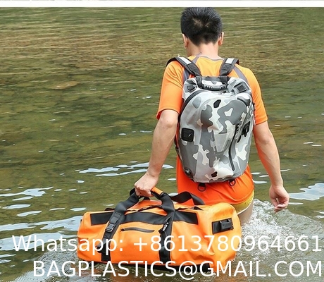 Personzliaed Logo Waterproof Dry Bag PVC Backpack Ocean Pack, Kayaking Boating Canoeing Swimming Hiking Camping