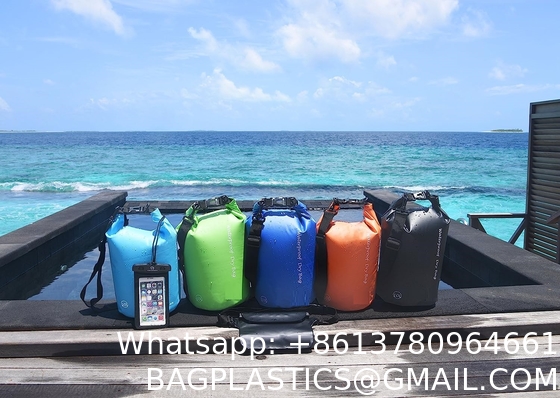 Waterproof Dry Bags Set, Dry Bag with 2 Zip Lock Seals & Detachable Shoulder Strap, Waist Pouch & Phone Case