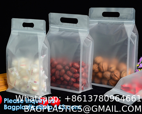 Stand Up Food Bags,Zip Lock Food Storage Bags for Packaging Products,Herbs,Snack,Tea,Spices,Pet Food and Soaps