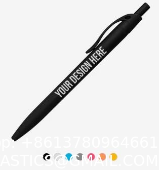 Custom Pencils, Personalized Pens With Stylus- Custom Metallic Printed Name Pens Black Ink - Imprinted With Logo