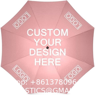 Custom Umbrellas Design Your Own Add Logo Image Personalized Design Sun/Rain All Weather Folding Foldable Umbrella