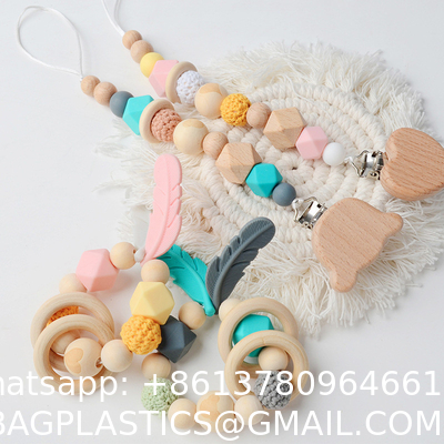 DIY Ornament Baby Molar Teether Accessories Color Crochet Bear Baby Molar Bracelet Stall Toy