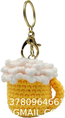 Crochet Plush Keychain - Keychain Accessory Handmade Bag Charm Key Chain Car Keyring Charm Handbag Bag Purse Pendant