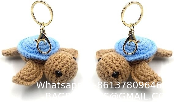 Crochet Plush Keychain - Keychain Accessory Handmade Bag Charm Key Chain Car Keyring Charm Handbag Bag Purse Pendant