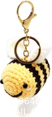 Crochet Plush Keychain - Keychain Accessory Handmade Bag Charm Key Chain Car Keyring Charm Handbag Bag Purse Pendant