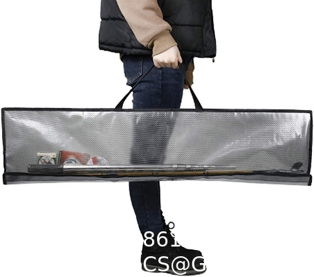 Fishing Rod Case Three Layers Fishing Rod Bag Oxford Folding Fishing Pole Bag Outdoor Waterproof Tackle Storage