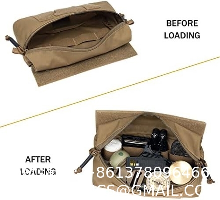 Outdoor Tactical Waist Bag, Tactical Drop Pouch with Hook and Loop for JPC CPC AVS Vest Utility Tool Pouch Fanny Pack