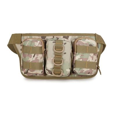 ornaments Camouflage Waist Bag Utility Belt with Water Bottle Holder Hiking Mountaineering Camping Riding Fish
