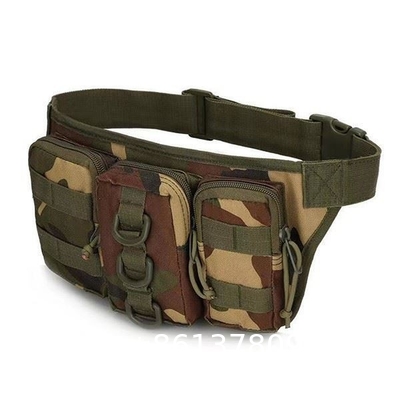 Military Camouflage Waist Bag Utility Belt with Water Bottle Holder Hiking Mountaineering Camping Riding Fish