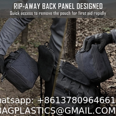 Tactical MOLLE Rip-Away EMT Medical First Aid IFAK Lifesaving Pouch,Outdoor Medical Package,Mountaineering/Climbing Resc