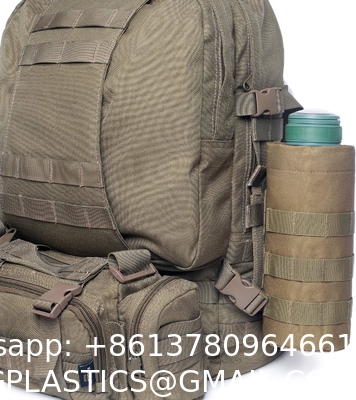 Sports Water Bottles Pouch Bag, Tactical Drawstring Molle Water Bottle Holder Portable Travel Tactical Hydration