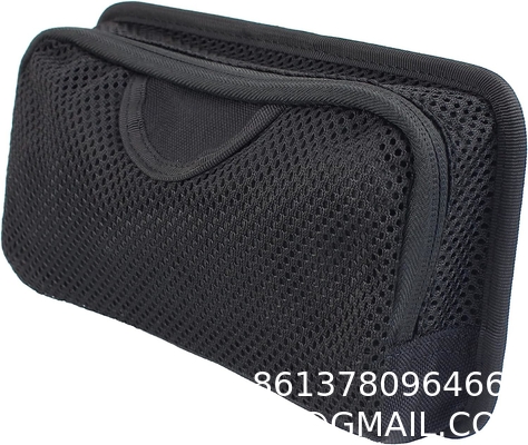 Tactical Mesh Zipper Pouch, Modular Insert Panel Organizer EDC Utility Storage Pocket with Hook-N-Loop Fasteners