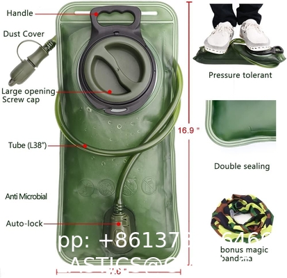 Tactical Hydration Pack Nylon, Molle Hydration Carrier Bag Water Reservoir Bag for Tactical Backpack Plate Carrier