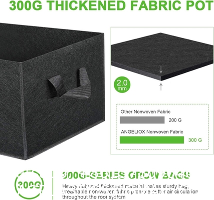 Fabric Raised Garden Bed 6x3x1ft Garden Grow Bed Bags for Growing Herbs, Flowers and Vegetables 128 Gallon