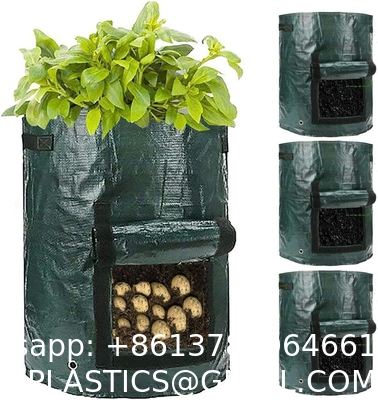 10 Gallon Potato Grow Bags, Planter Pouch Bags for Vegetables, Fruits and Flowers Flap Window, Garden Planting Bag