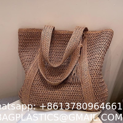 Straw Bags for Women Summer Beach Woven Tote Hobo Handbag Casual Straw Shoulder Bags for Travel Vocation