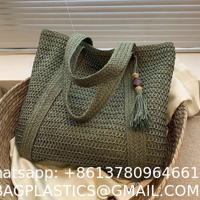 Straw Bags for Women Summer Beach Woven Tote Hobo Handbag Casual Straw Shoulder Bags for Travel Vocation