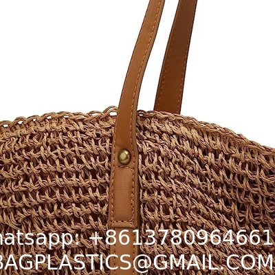 Straw Bags for Women Summer Beach Woven Tote Hobo Handbag Casual Straw Shoulder Bags for Travel Vocation