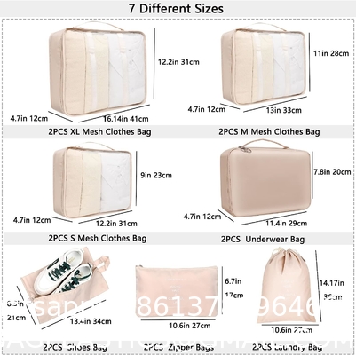 Luggage Organizers for Suitcase,14 Packs Travel Bags Organizer for Luggage,Packing Cubes for Suitcases Organizer Bags