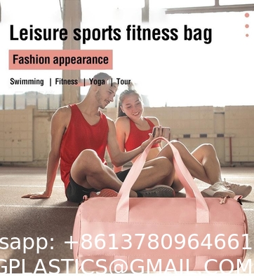 Wholesale Large Capacity Sports Yoga Bag Cute Colorful Custom Logo Shoulder Wet Dry Travel Bag Portable Duffel Bag