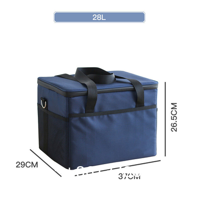 Big Square Camping Thermal Cooler Bag wIth Shoulder Strap Waterproof Oxford Cloth Cooler Lunch Box Bag