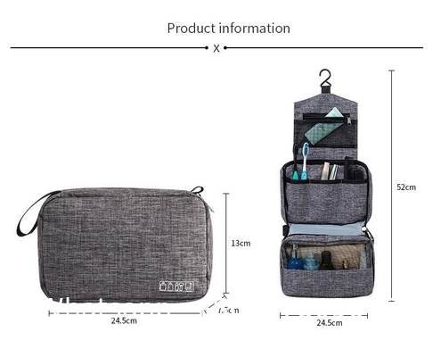 High Capacity Toiletries Organizer Storage Cosmetic Cases Travel Waterproof Portable Women Makeup Hanging Toiletry